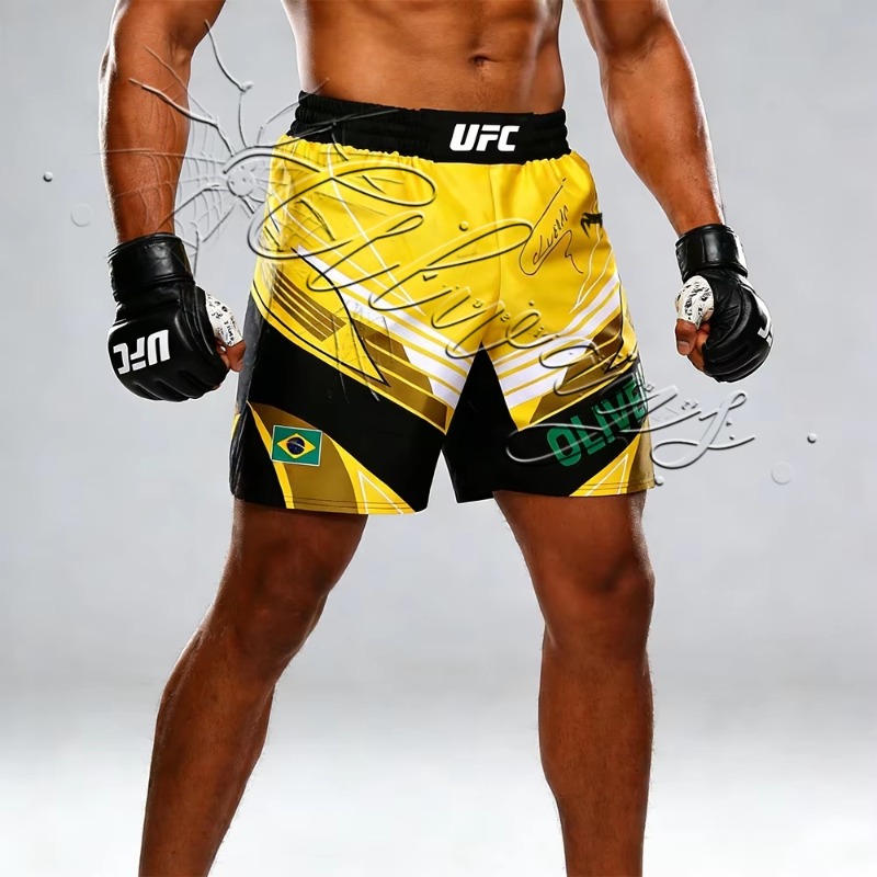 Новые ретро-шорты UFC 2026 с подписью Чарльза Оливиры, модель Do Bronx, для мужчин и женщин, для тренировок по ММА и джиу-джитсу