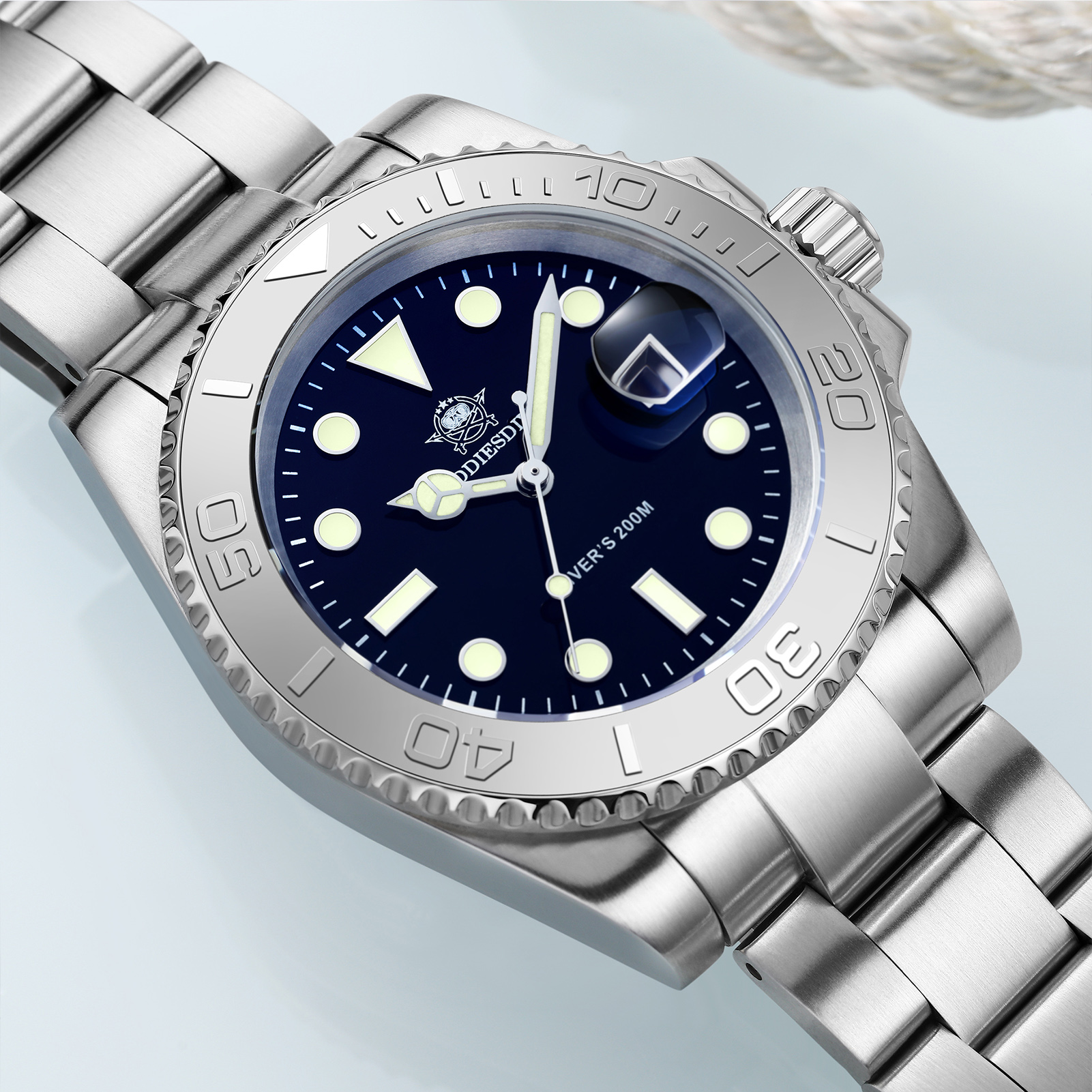 Addiesidve Herren Edelstahl uhr 200m Taucher bgw9 super leuchtende reloj hombre europäische und amerikanische Business Quarzuhr