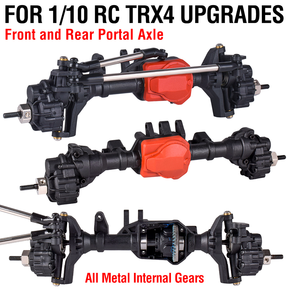 AUSTARHOBBY Voor- en achterportaalassen voor RC Traxxas TRX4 1/10 Rock Crawler Auto Vervang Upgrades Onderdeel Voor Axiale SCX10I SCX10II