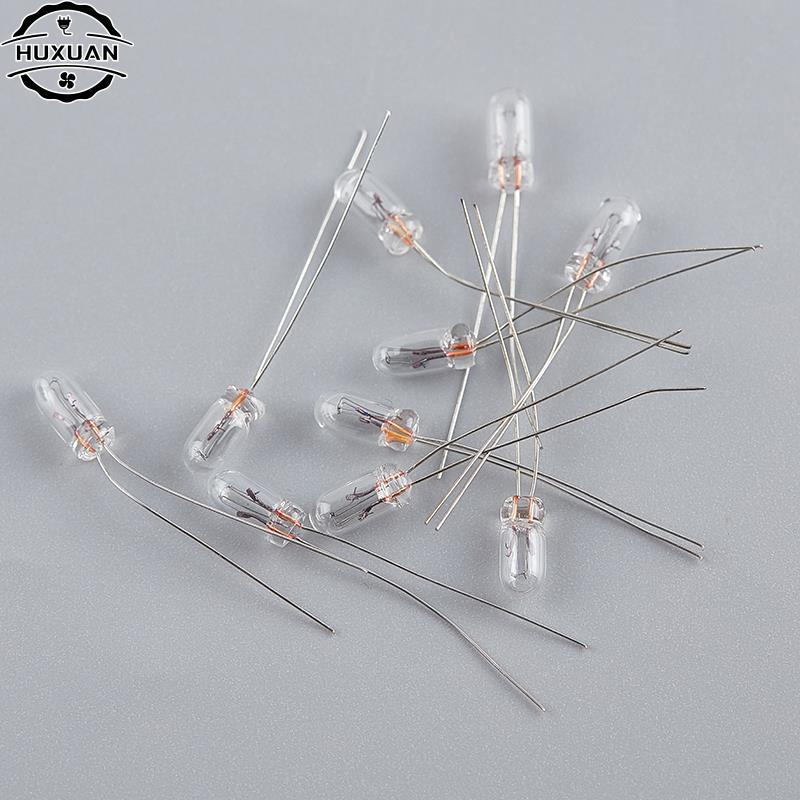 10 pièces Miniature 0.07A 3mm 4mm 5mm 1.5V,3V,6V, 9V,12V, 24V ampoule de lampe Edison Filament de riz à incandescence