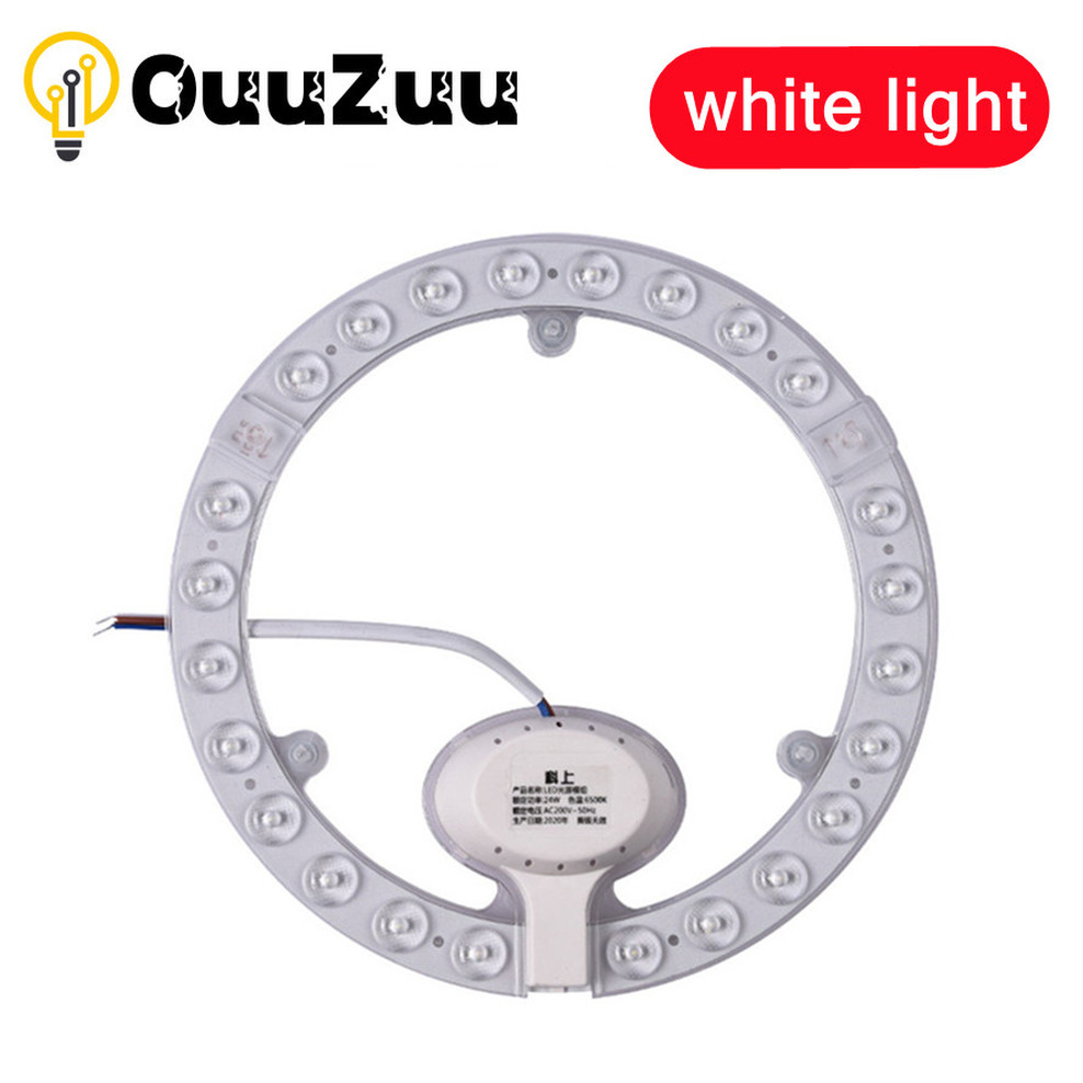 OuuZuu 12W 18W 24W 36W LED Anel PAINEL Círculo Luz AC220V-240V LED Placa de teto redonda a placa de lâmpada circular de alta qualidade