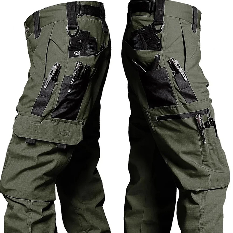 Nuovi pantaloni da lavoro tattici da uomo pantaloni cargo da esterno pantaloni multitasche impermeabili autunno primavera pantaloni da escursionismo da lavoro all'aperto