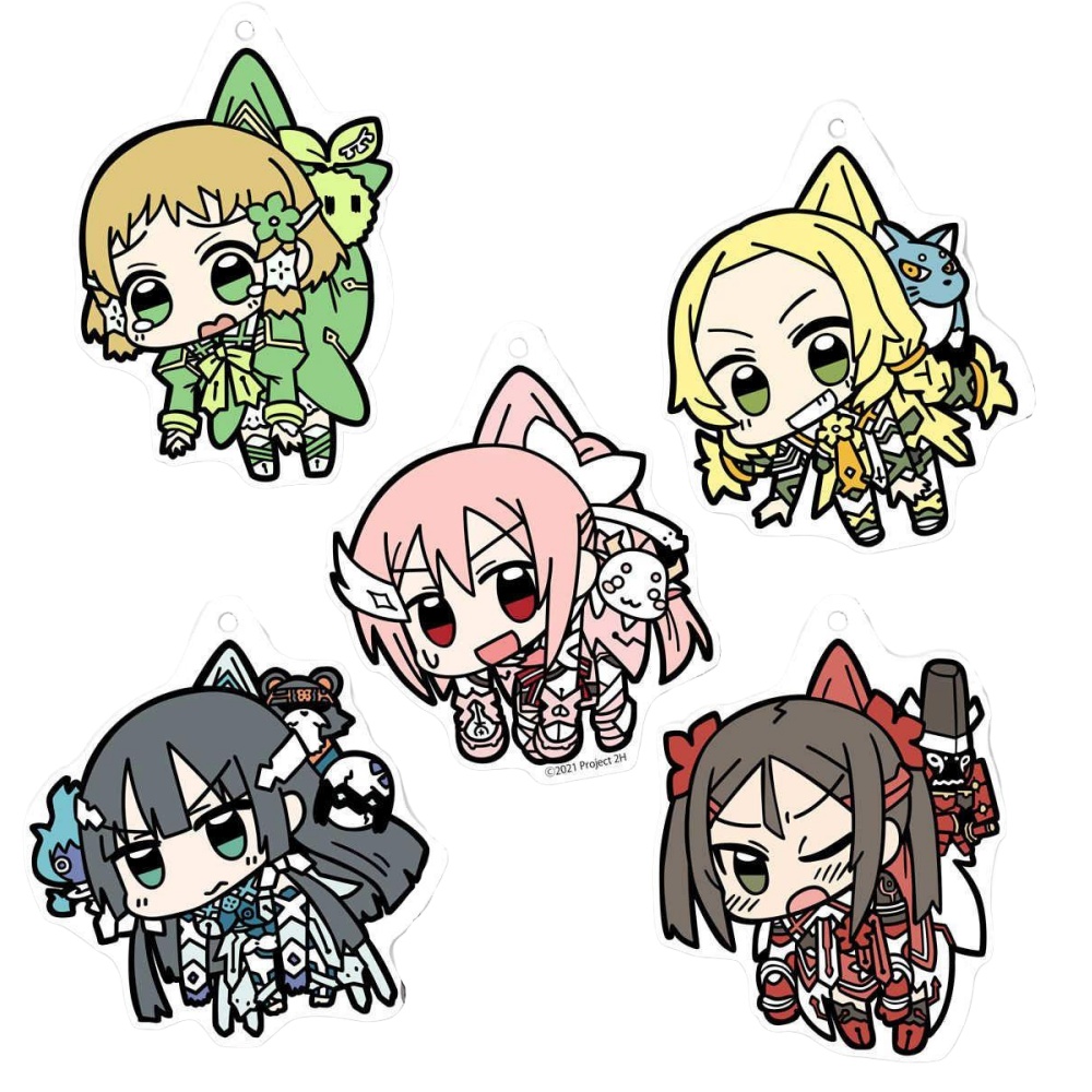 LLavero de acrílico de personaje de Anime Yuuki Yuuna wa Yuusha de Aru, adorno de letrero, colección de accesorios, alrededor de 6cm