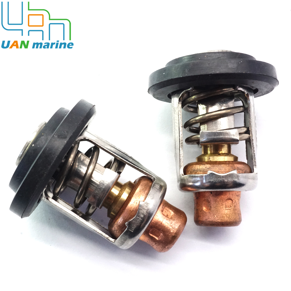 2ชิ้นเทอร์โมสแตท143 °F / 62 °C 75692Q2สำหรับปรอทมารีน135-200 HP แทน75692T3 75692เซียร่า18-3553 18-3543