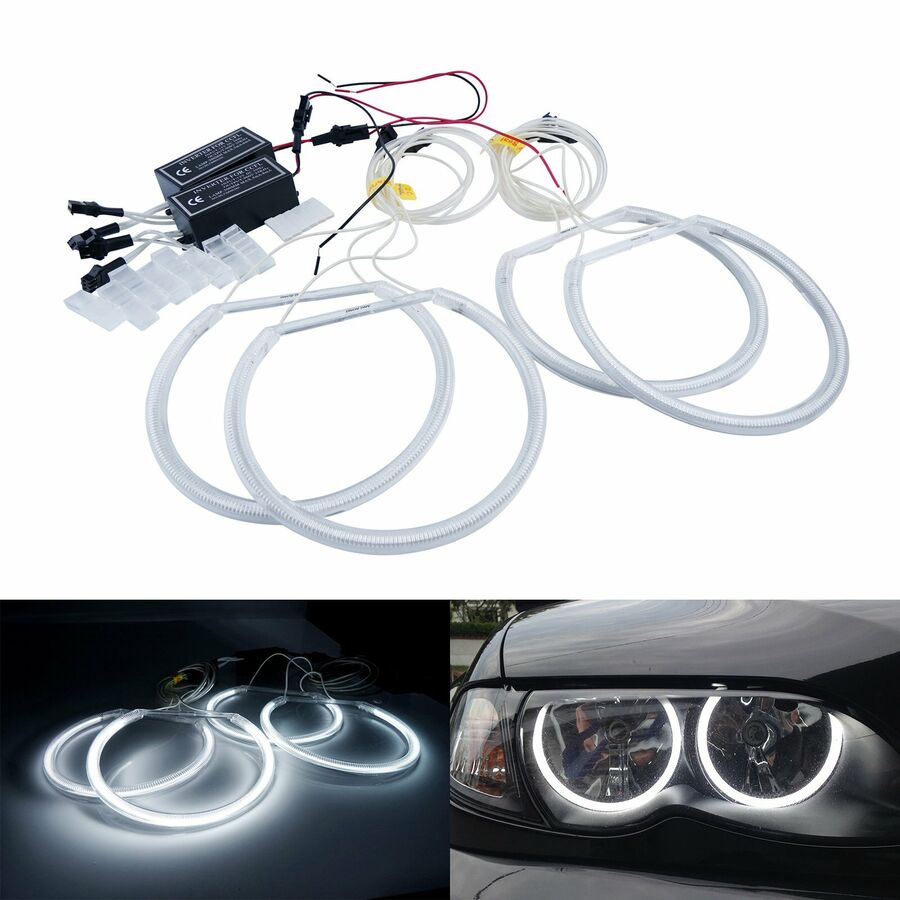 สำหรับ BMW E36 E38 E39 E46โปรเจคเตอร์ CCFL ANGEL EYES HALO แหวนไฟ7000K สีขาว