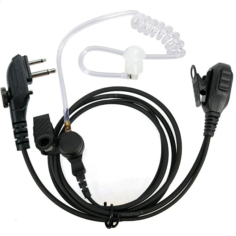 Tubo de aire VOX auricular micrófono PTT auriculares para HYT Hytera TC-500 TC-518 TC-580 TC-446S TC-600 TC-610 TC-620 TC-700 Radio