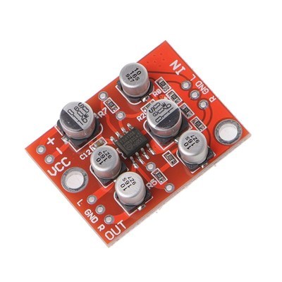 Preamplifier Power Amplifier Board, módulo pré-amplificador, pré-amplificador estéreo, DC 5V-15V, 12V, AD828