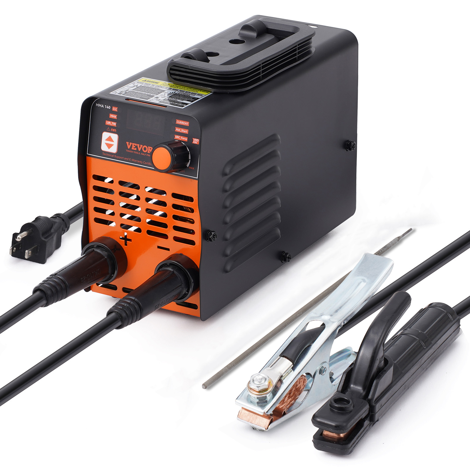 SucceBuy Stabschweißgerät 140 A/160 A/200 A ARC/Lift WIG 2-IN-1-Schweißgerät mit IGBT-Inverter, tragbare MMA-Schweißmaschine, Heißstarter