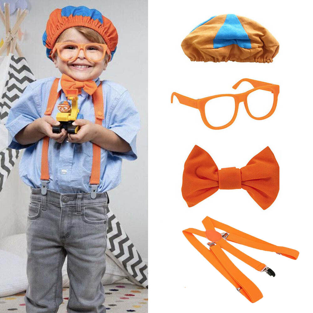 ¡Nuevo vestido Be Like Engineer! Disfraz de juego de rol, sombrero, gafas, tirantes, pajarita, Cosplay, accesorios de fiesta en casa
