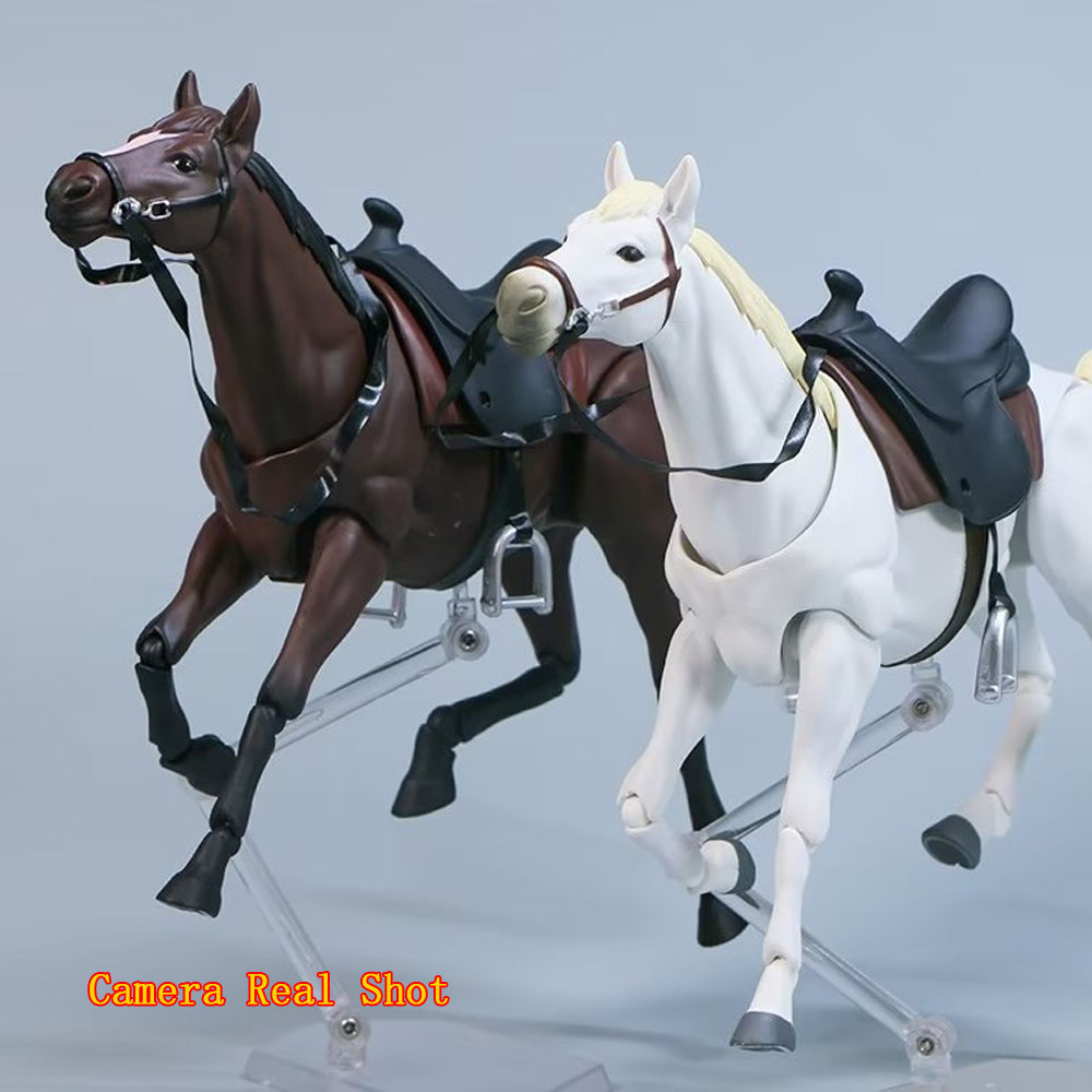 Figurine de cheval créative 1/12, cheval mobile Animal pour Statue Figma, modèle de poupée à collectionner, jouet éducatif, cadeaux d'anniversaire pour enfants