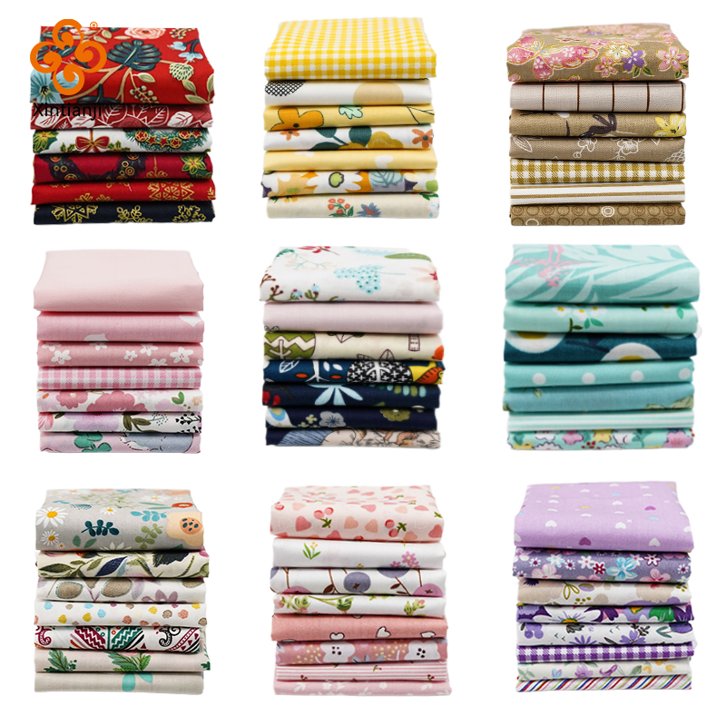 Tissu sergé Patchwork à faire soi-même, matériau à motif de Rose pour nœuds de cheveux, couette de couture, Costume de poupée, accessoires de décoration pour Scrapbook