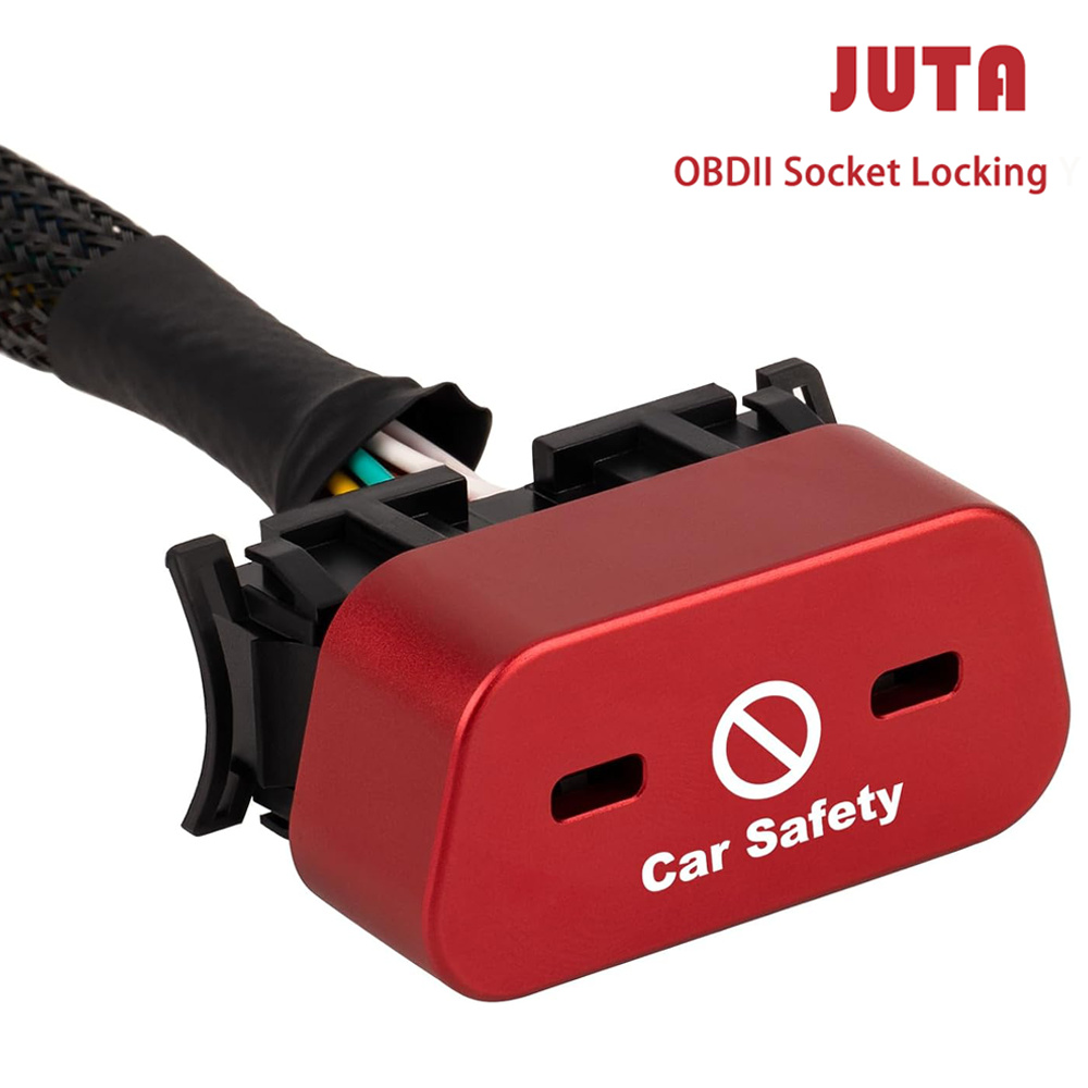 Замок JUTA OBD2, материал из алюминиевого сплава, устройство блокировки гнезда OBDII, защитная крышка для порта OBD автомобиля