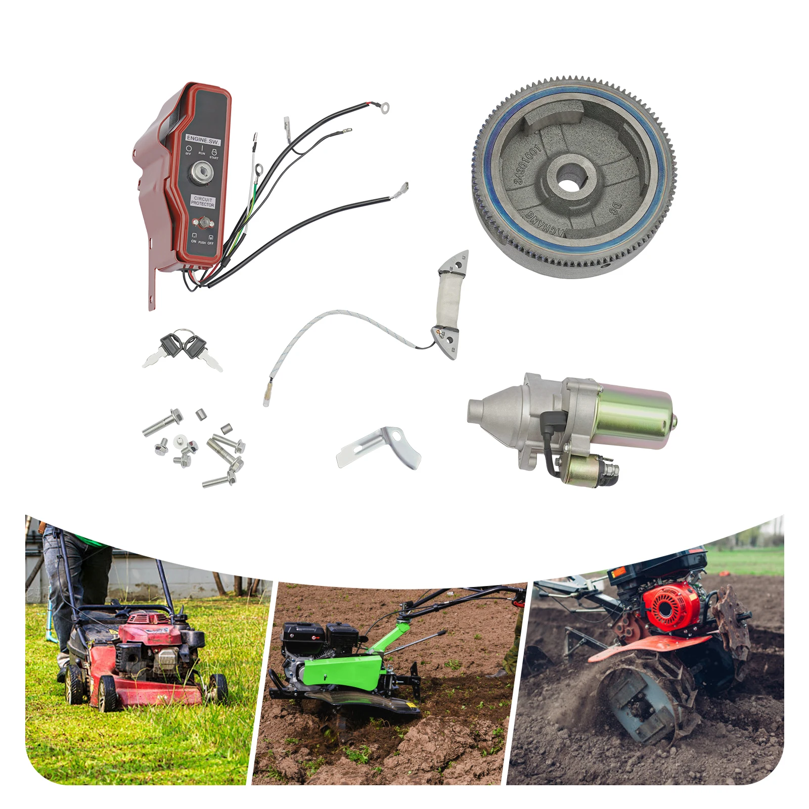 Elektrische Startmotor Elektrische Start Kit Voor Honda GX160 5.5HP GX200 6.5HP/Gx390 13Hp Gx340 11Hp