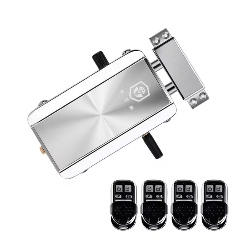 433 Mhz Fernbedienung Türschloss Smart Lock Fernbedienung Riegelschloss Elektronische Drahtlose Keyless Türschlösser 4 Fernbedienung