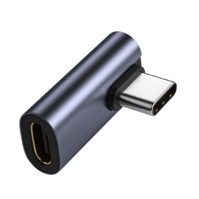 Прямоугольный адаптер USB C, 90-градусный низкопрофильный удлинитель типа C «папа-мама», поддержка USB C 3,1, передача данных для зарядки