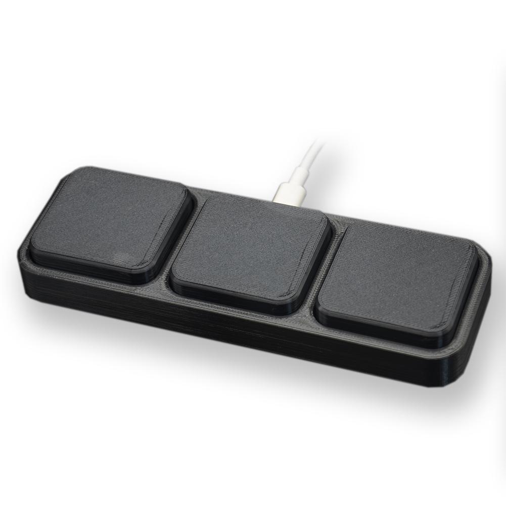 Clavier Macro Programmable USB à grande touche 3/2/1, pour Windows Linux, MacOS, souris à clé chaude, Mini clavier USB à un bouton