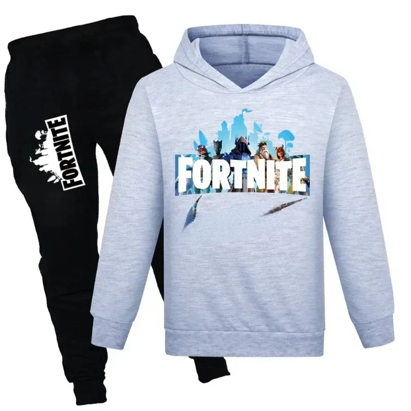 Fortnite 子供服トレーナーとカジュアルパンツセット春秋女の子男の子服 2-16 歳