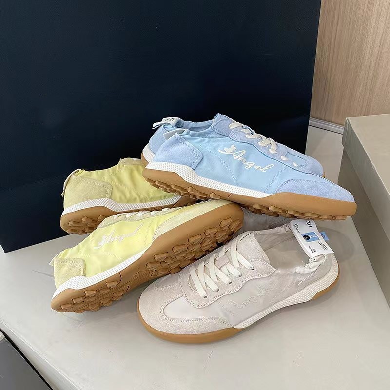Deutsch Trainings schuhe Flut Ballett Serie Frühling Herbst weiß weiche Sohle atmungsaktiv Forrest Gump Schuhe Frauen Sport Freizeit Leinwand