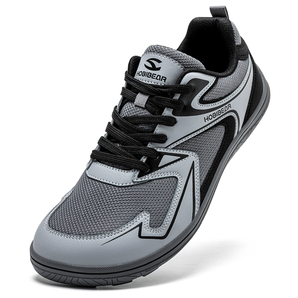 HOBIBEAR Minimalistische schoenen op blote voeten, unisex, brede breedte, outdoor hardloopsneakers, Zero-Drop antislip wandelschoenen voor dames en heren