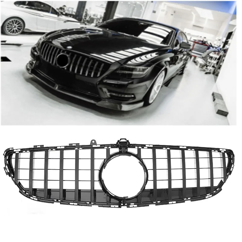 Für Mercedes-Benz CLS W218 CLS260 CLS300 CLS400 Kunststoff Frontstoßstange Grill Grille GT Center Vertical Bar 2015-2018