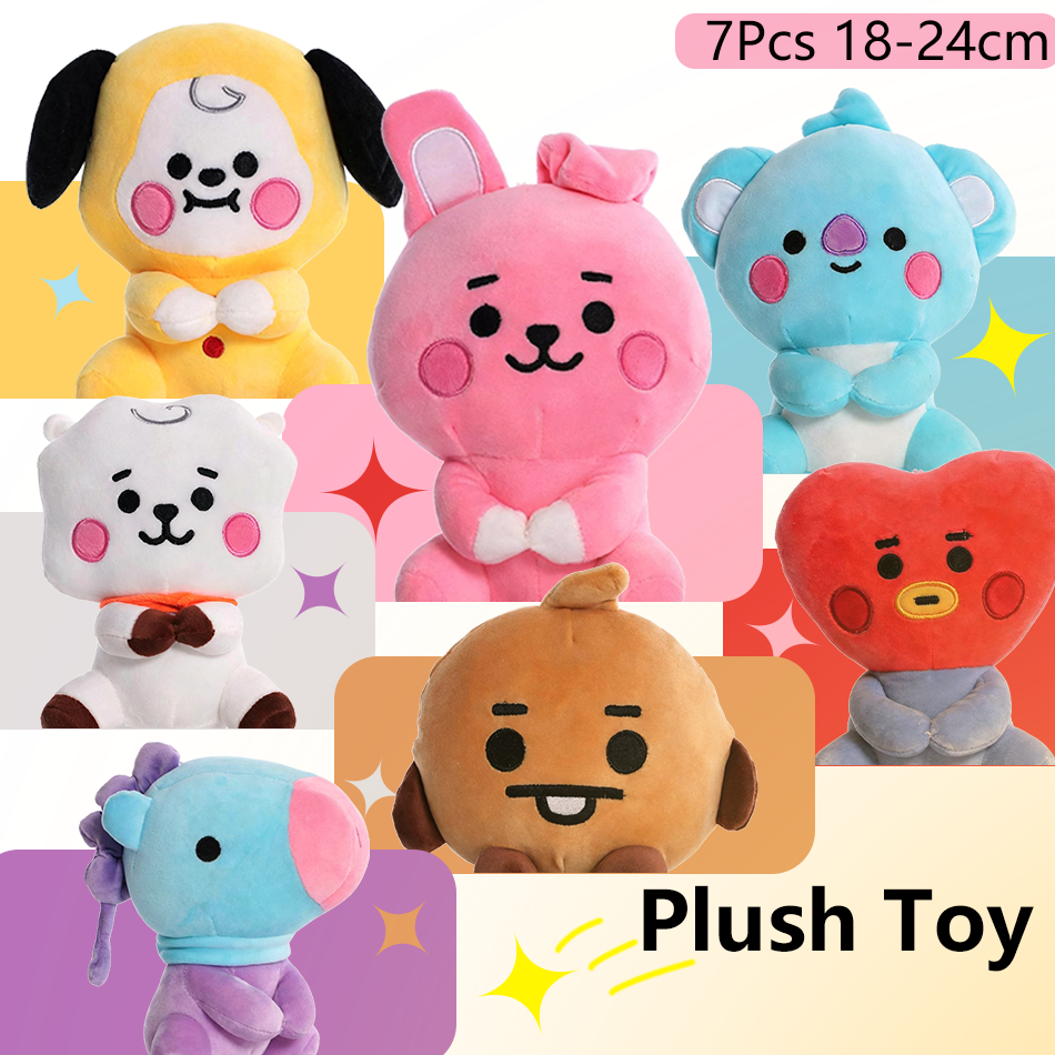 Heißer B-T-21 Plüschtier-Rucksack-Anhänger: Tata, Koay, Shooky, Mang, Cooky Cartoon-Tierfigur für Schlüssel, Handy und Büro – Perfektes Geschenk für Freunde