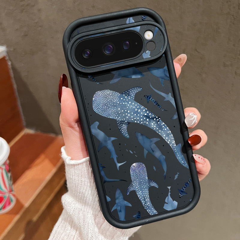 Custodia in TPU modello balena per Google Pixel 10 9 Pro XL 8A 7A 9A Cover per telefono in silicone morbido antiurto per Google Pixel 8 7 9 10 Pro