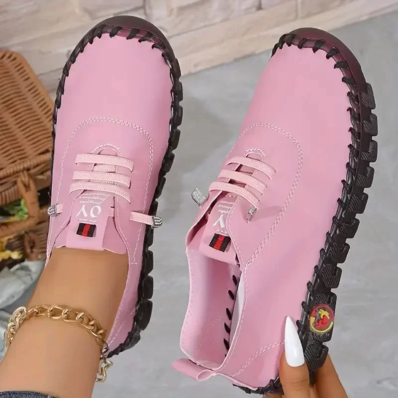 Dames Sneakers 2025, Nieuwe Designer Schoenen Loafers Zachte zolen Romeins Ademend Outdoor Dames Retro Big Size Enkele Schoenen voor Dames