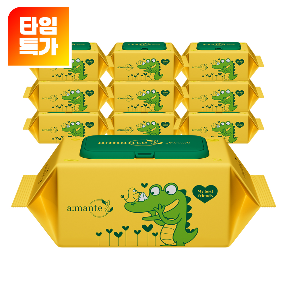[신제품 출시기념 SALE / 25년10월 최신제조] 두꺼운 프리미엄 70평량 고평량 물티슈 70gsm 72매 10팩