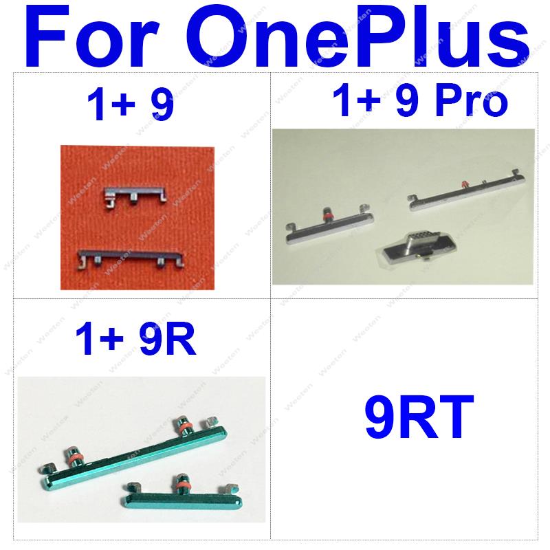Per OnePlus 1+ 9 9Pro 9R 9RT 5G ON OF Pulsante del volume di accensione Sostituzione del nastro flessibile con tasto laterale muto