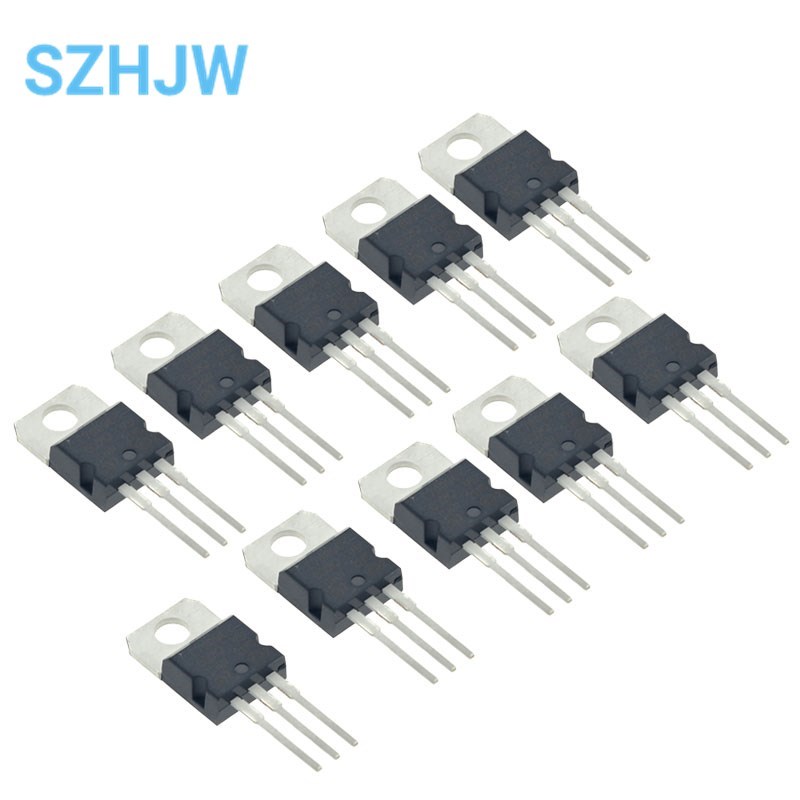 Regulador de voltaje, Transistor LM7805 L7805CV/L7806/7808/7809/7812/7815 a-7818/7824, 10 piezas