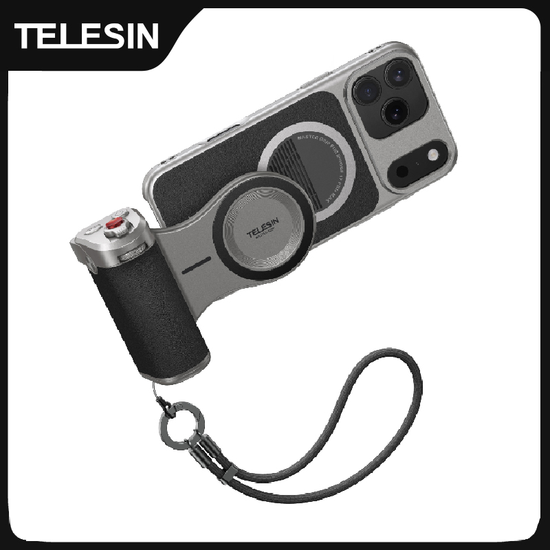 TELESIN Magnetische Master Grip Kit voor iPhone 17 Pro Pro Max Telefoon Camera Grip Standaard Kit Grafeen Cooling Case Handvat Houder