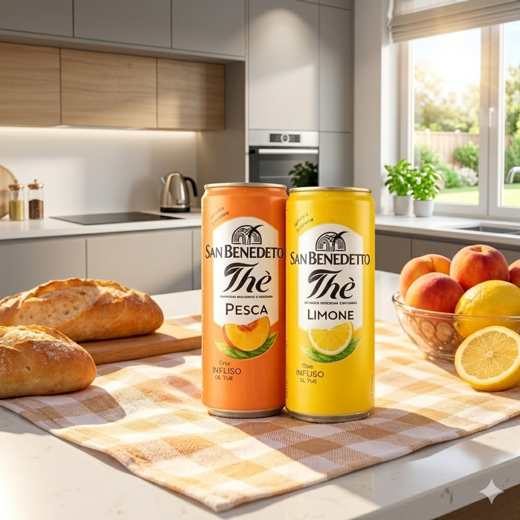 Verfrissende IJsthee Collectie, 24-blikjes Familieverpakking. Twee heerlijke smaken: frisse citroen en rijpe perzik, gebrouwen met natuurlijke ingrediënten. Lichte, caloriearme drank, ideaal voor elke gelegenheid.