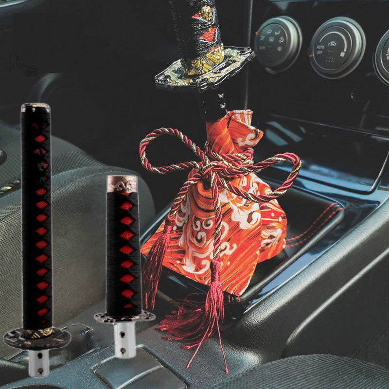 Universal 200MM/300MM JDM Katana Samurai Sword Shift Knob Shifter dengan Adapter Gear Shift Knob Aksesori Mobil