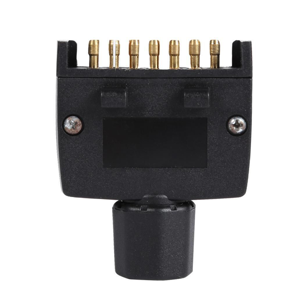 Conector macho de plugue plano au de 7 pinos para adaptador de reboque de caravana barco ajuste rápido macho conector de 7 pinos peças e acessórios de veículos