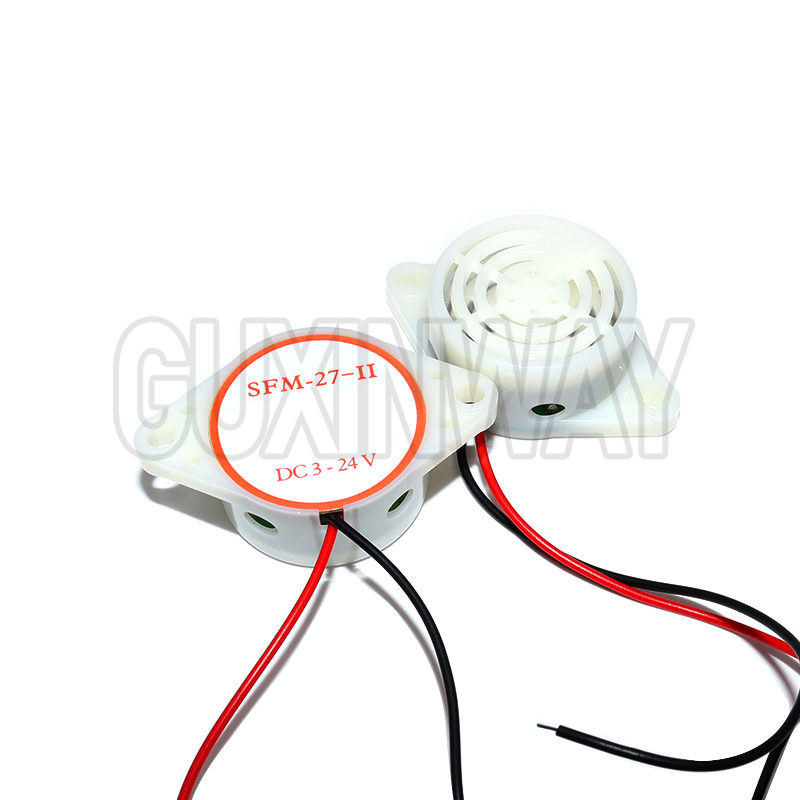 2 Stück/4 Stück intermittierender Piepton High-Dezibel DC 3–24 V 12 V Summer SFM-27 aktiver Summer Piepton Alarm 95 dB 3015, für Arduino