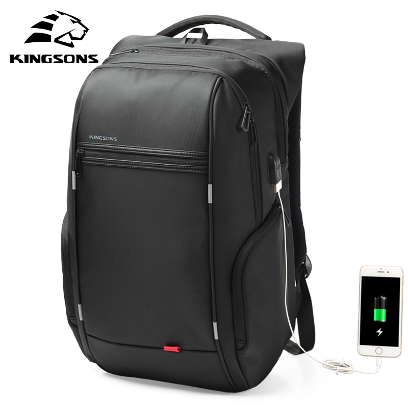 Kingsons étanche hommes femmes sac à dos USB charge mâle femme école sacs à dos antivol sac à dos pour ordinateur portable 15.6,17.3 pouces 2024