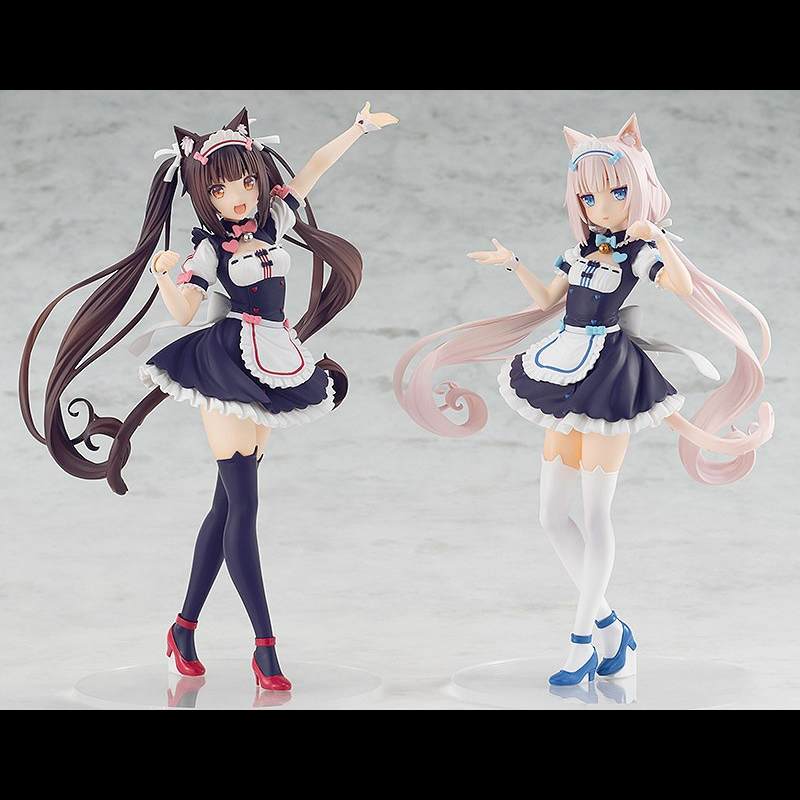 Nekopara Chocola Vanille KO Beeldje Leuke Karakter Modellen Desktop Ornamenten Trendy Speelgoed Kawaii Garage Kit chassis standbeeld Gift