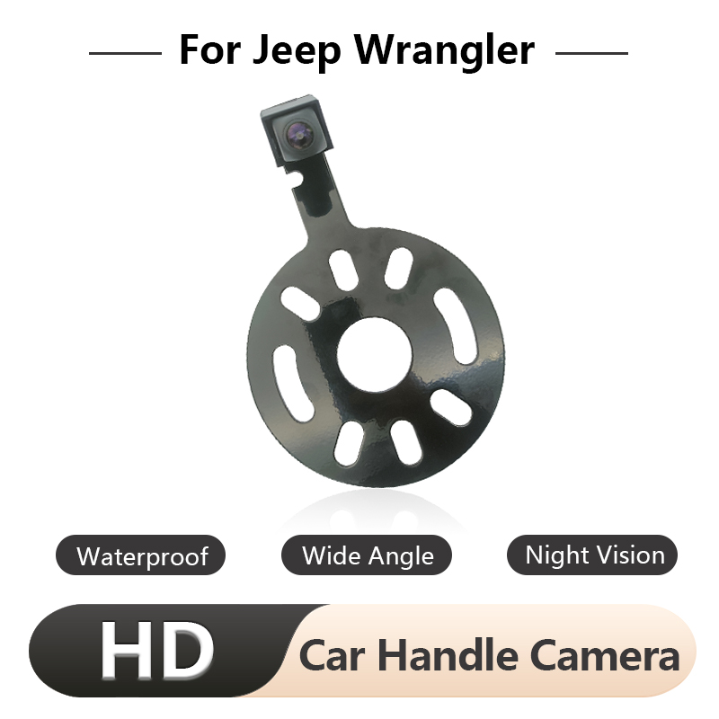 Cámara de marcha atrás de respaldo impermeable de alta definición para Jeep Wrangler 2007-2018 cámara de visión trasera de estante de neumáticos de repuesto de coche