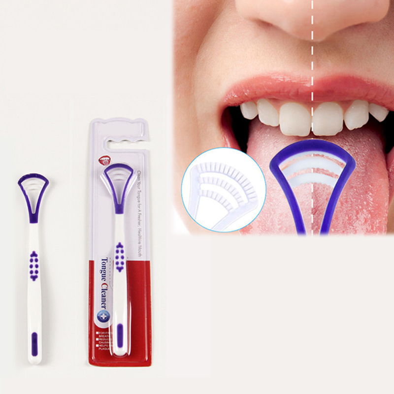 Tongschraper Tongreinigingsborstel Zorg Plastic Tongschraper Reizen Draagbaar Verfrissen Adem Tongborstelreiniger voor Orale Ca