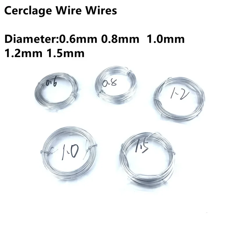 ศัลยกรรมกระดูกสแตนเลส 0.6-1.5 มม. Cerclage สายไฟศัลยกรรมกระดูก Instruments