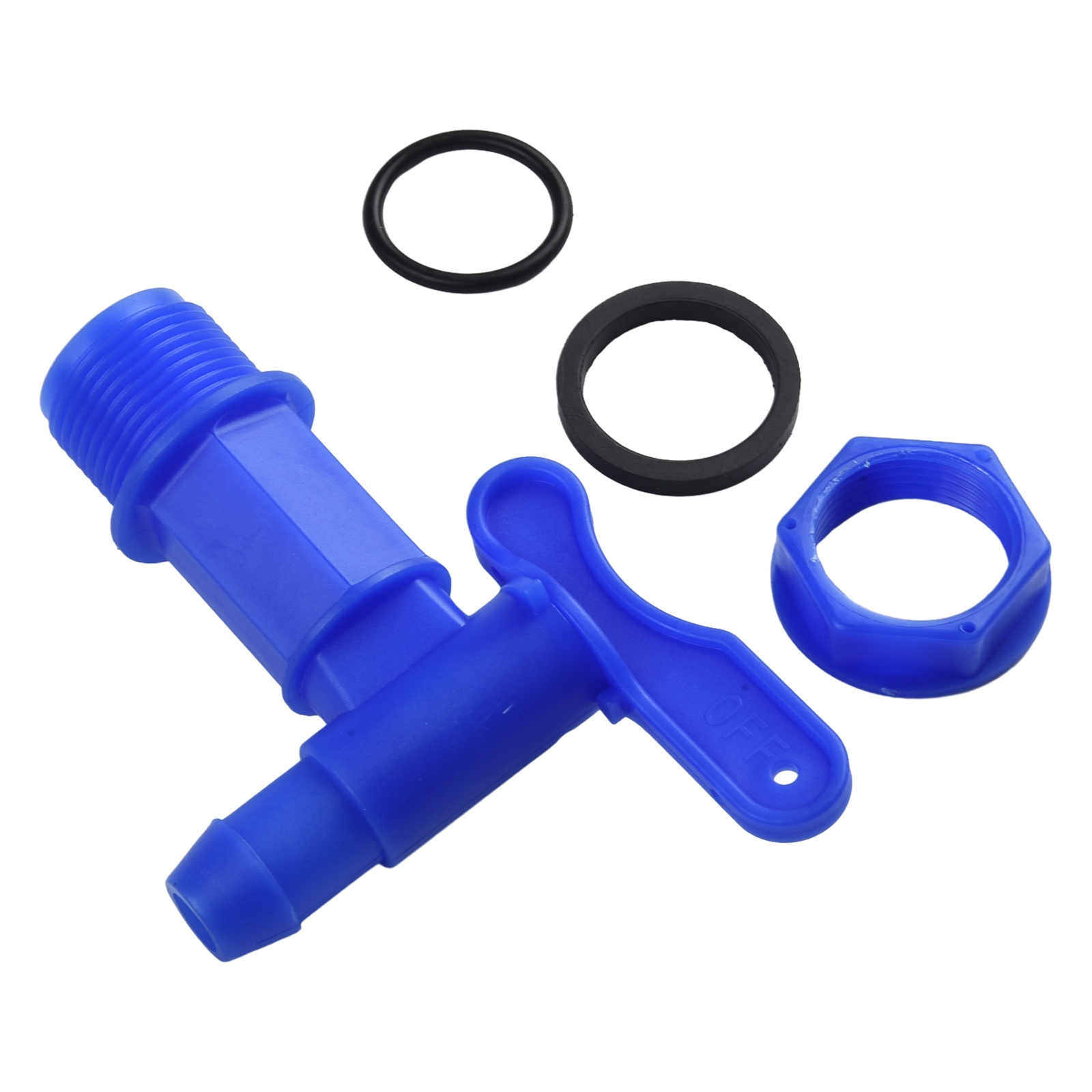Keran Plastik Rumah & Taman Berkualitas Tinggi 25.4mm Thread Home Rain Brew IBC Water Butt Tap Adaptor Bir Laris Manis