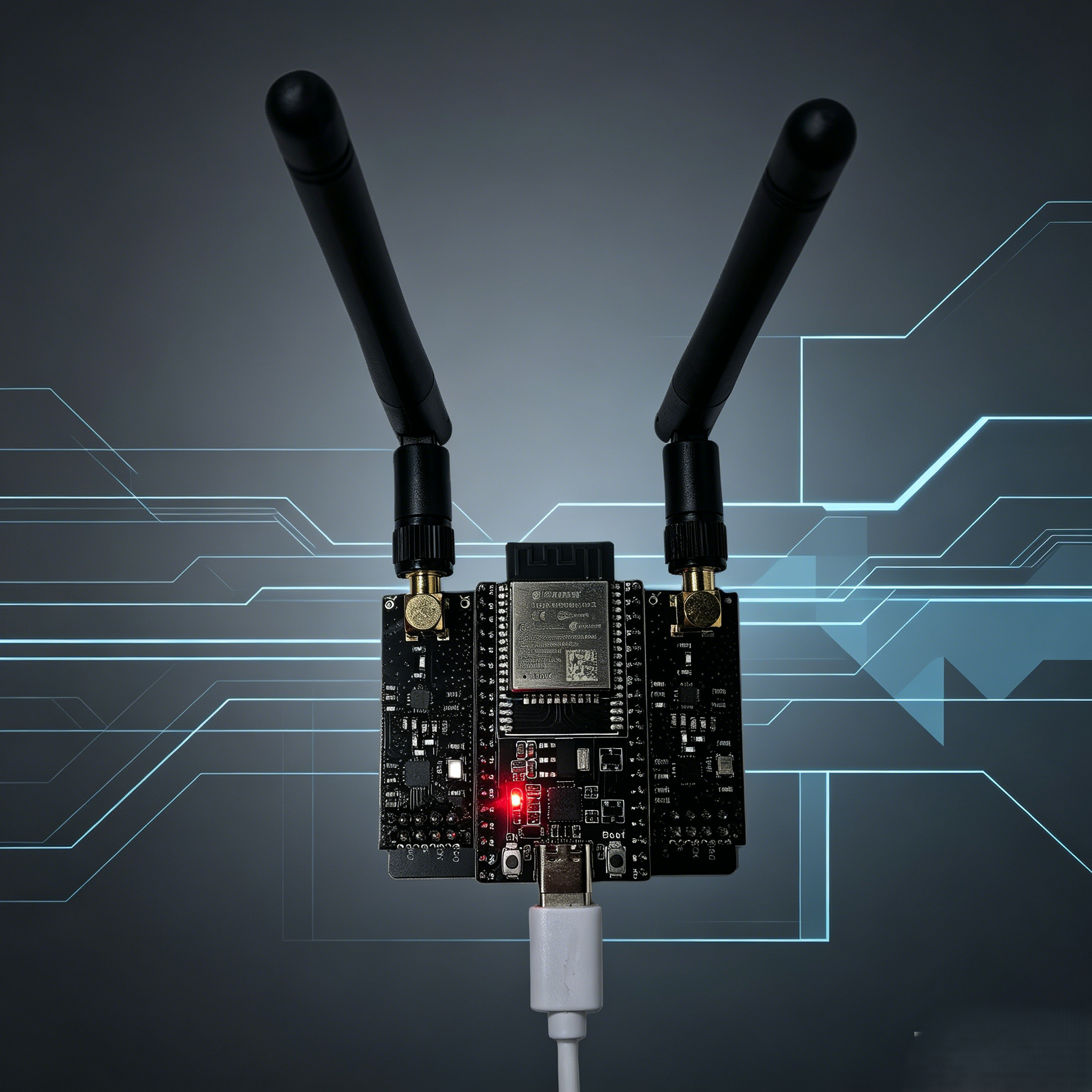 Модуль беспроводной связи ESP32 DevKitC NRF24L01 PA+LNA 2.4G с усилителем Bluetooth-сигнала для разработки IoT-устройств