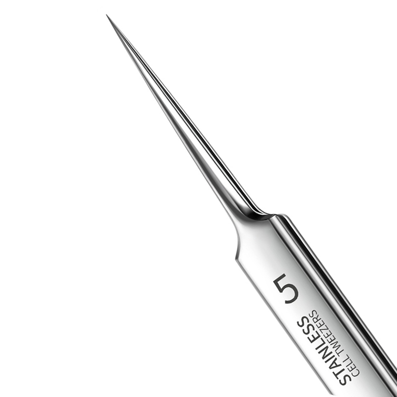 Alemán Ultrafino No. Pinzas con Clip para espinillas y espinillas, 5 celdas, salón de belleza, artefacto especial para raspar y cerrar, herramienta de aguja para acné