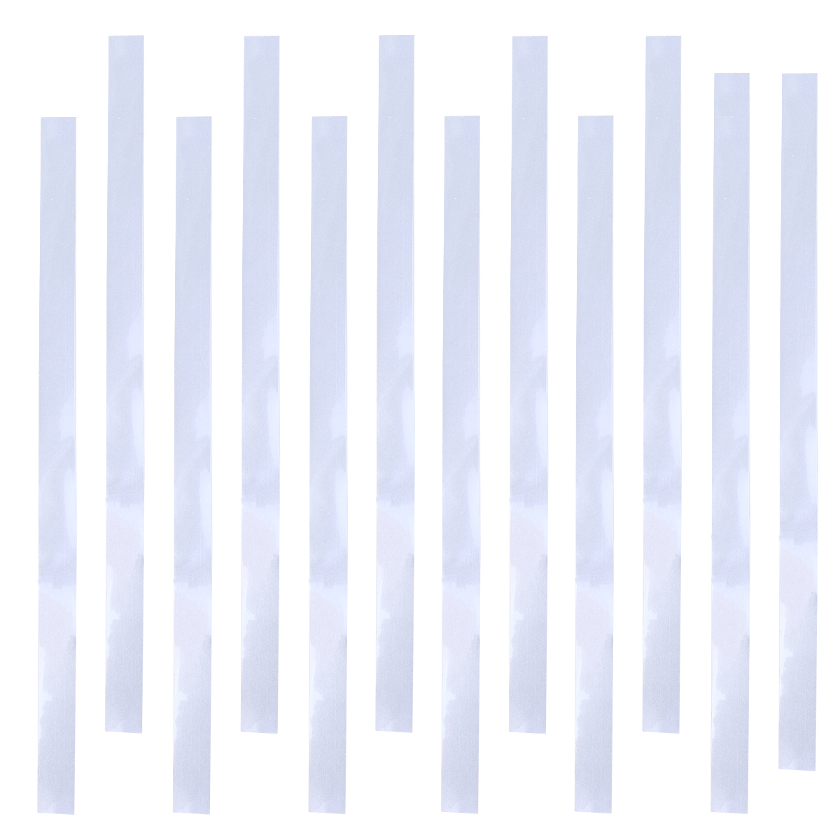 12 Stück Papierband-Aufkleber aus reflektierendem Material für Thekenmesswerkzeug, reflektierende Streifen, reflektierende Aufkleber für die Fahrbahnsicherheit