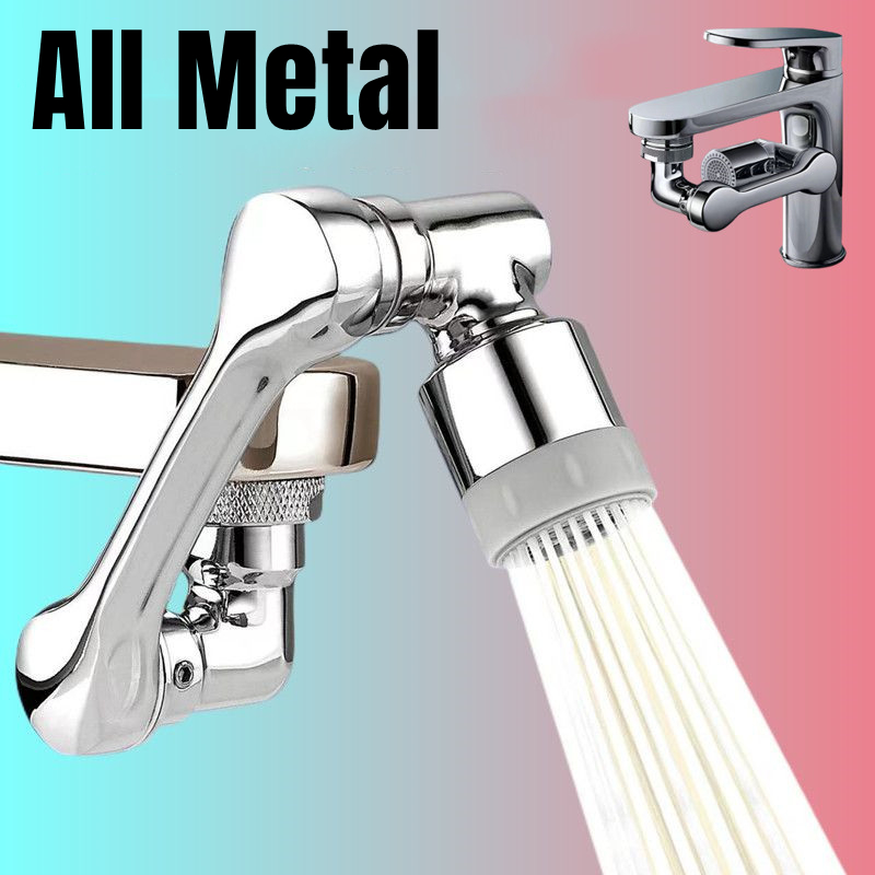 Metal 1080 °   Cabezal rociador de grifo de rotación Universal, adaptador de 22/24mm, extensor de grifo de lavabo, aireador, boquilla de burbujeador, grifo de cocina