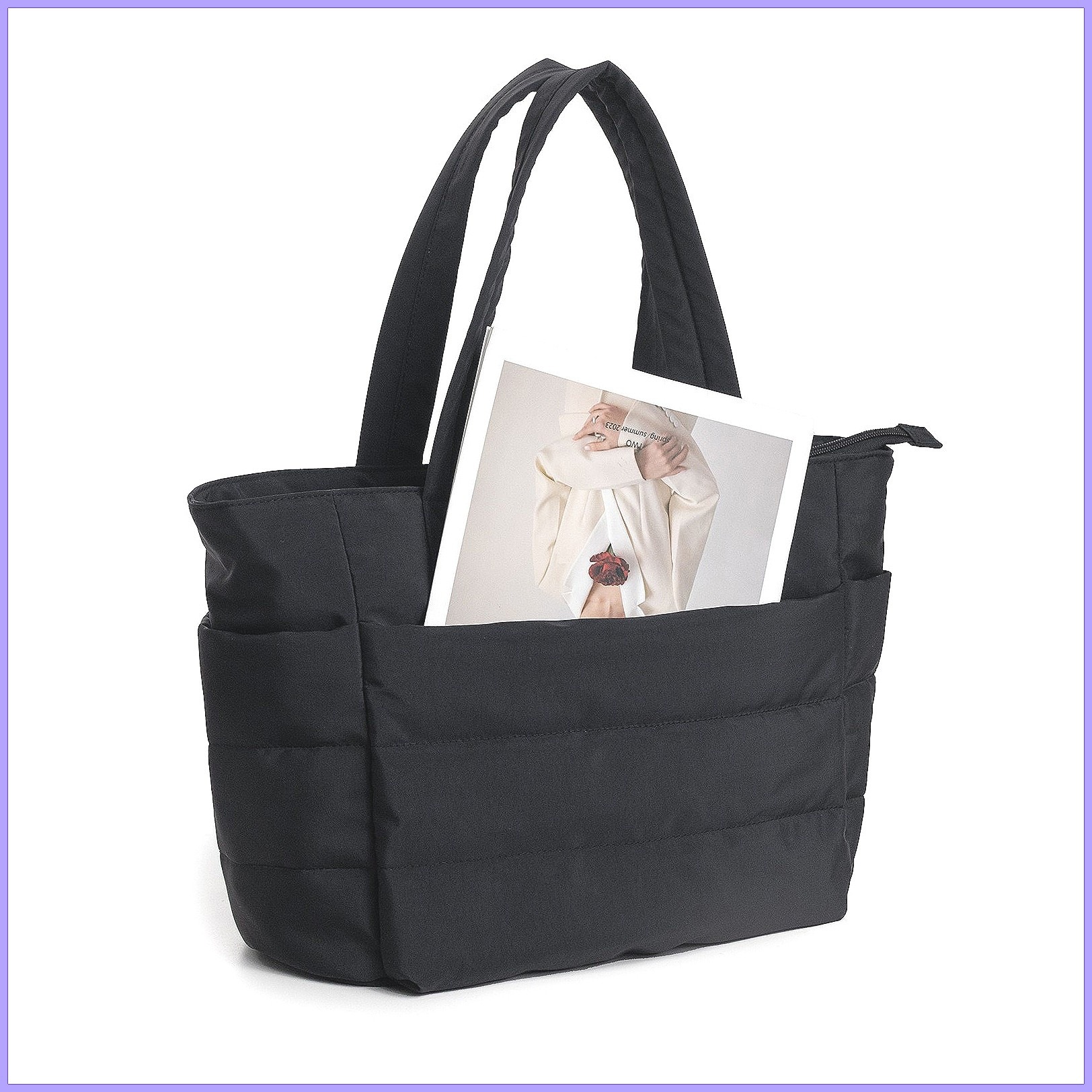 Borsa a Tracolla da Donna Leggera e Soffice, Borsa Tote Portatile per Viaggi, Fitness, Lavoro, Casual, Borsa a Spalla Trendy