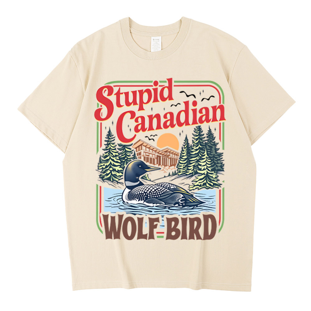 Stupid Canadian Wolf Bird Comfort Colors Shirt Heated Rivalry Inspired Cotton Shirt Team Hollander Ilya Rozanov Tees