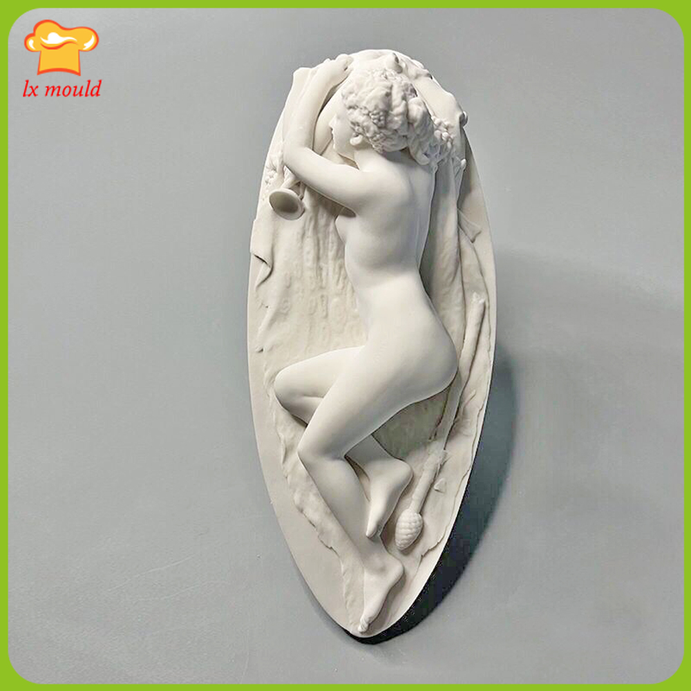 Molde de vela de diosa, vela corporal de Venus, escultura hecha a mano, molde de adorno de yeso para aromaterapia para niña