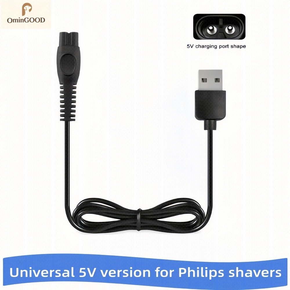 NUEVO Cable Cargador para Afeitadora Philips |   Compatible con MG9520/50 MG7910/49 MG5910/49 PQ888 PQ889 S1112 S1118 QP2724/90 QP2834/70 S2313 X