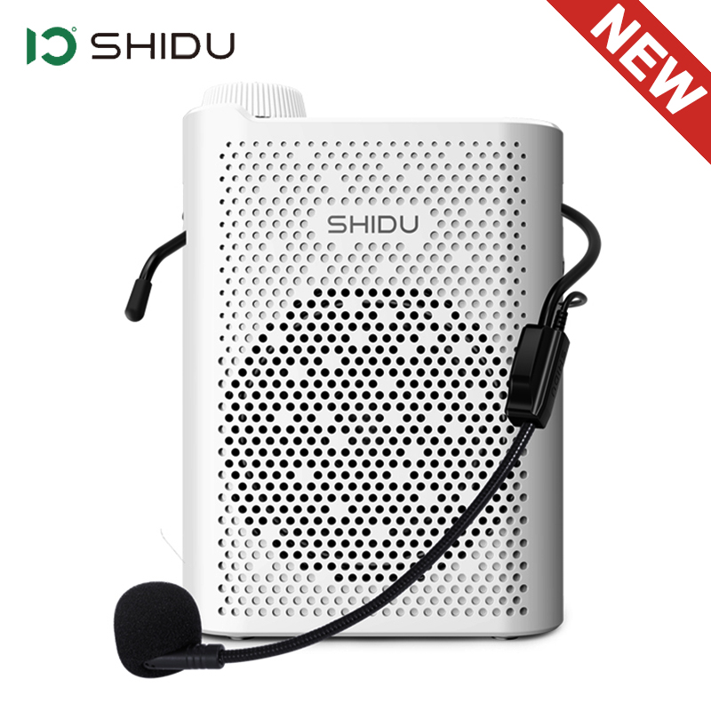 SHIDU-Amplificateur vocal portable avec microphone pour enseignants, haut-parleur Bluetooth 5.0, prise en charge FM, TF, AUX, 10W, S821